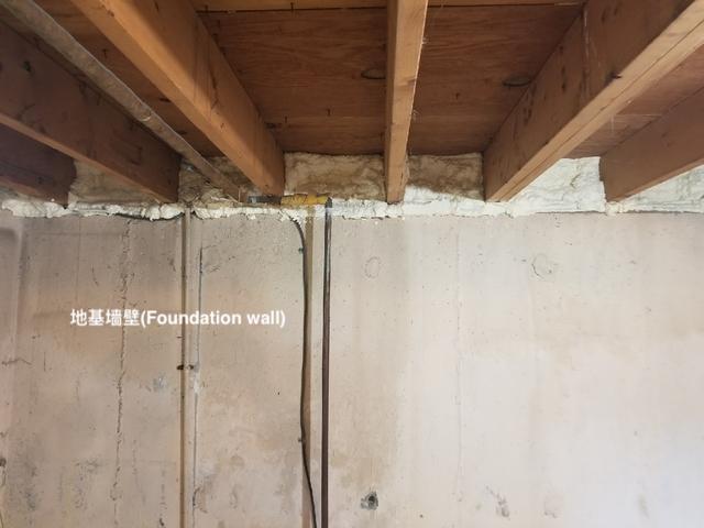 地下室潮湿，防潮, 地基墙壁，foundation wall